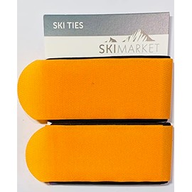 SkiMarket Manbi Ski Ties - Manbi Jumbo Pair Of Ski Ties 7 Amazing Colours (Orange)