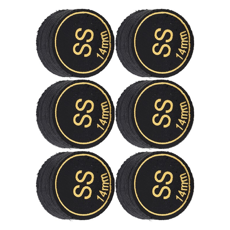 6pcs Pool Cue Tips Professional Multi Layers Billiard Pool Cue