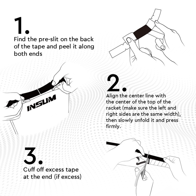 insum Pickleball Paddle Edge Guard Tapes Protection Tapes, Pre-Cut V,