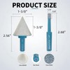 JeeynoTols Diamond Beveling Chamfer Bit 1-3/8" (35mm) & 2pcs 1/4"(6mm)