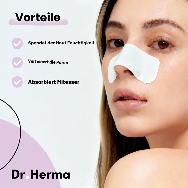 Dr. Herma 2-Step Nose Plasters Against Blackheads - Hydrocolloid Acne