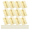 PATIKIL Small Jewelry Box Hinges 1-5/8 Inch, 12 Pack 180-degree