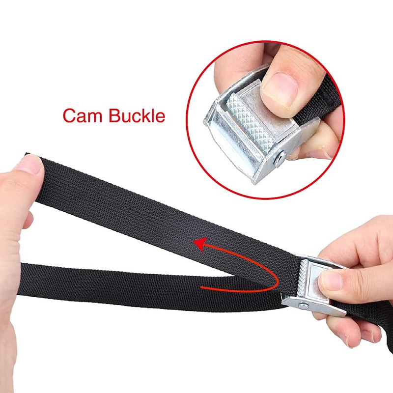 YIXISI 6 Pieces Lashing Strap, Adjustable Ratchet Lashing Strap, Mounting