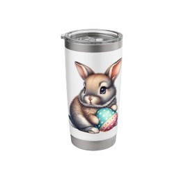 Easter Cute Rabbit Pets Eggs Bunny Rabbits Farmer Farming Stainless Steel Insulated Tumbler