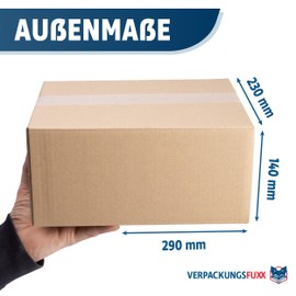 Folding Cardboard Boxes 295 x 235 x 145 mm Brown Cardboard for Posting Sturdy Corrugated Cardboard Packaging DHL Pack of 25