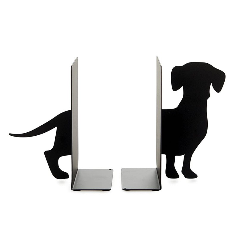 Balvi Bookend Teckel Colour black Dog shaped Support for books