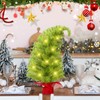 ShinyRelief 2ft Tabletop Whimsical Christmas Tree with Lights Bendable Lime