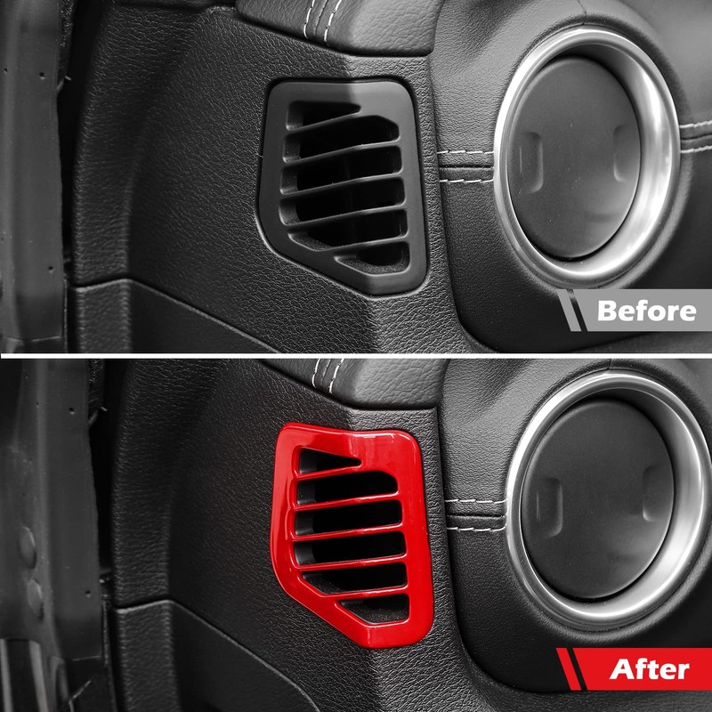Car Dashboard Side Air Conditioning Vent Decoration Cover for Jeep