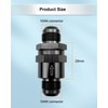 10AN Fuel Check Valve, Male 7/8-14 Thread Check Valve Assembly,