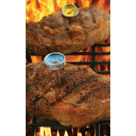 Norpro Mini Steak Thermometers, Set of 4, Silver