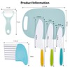 Cuchillos de Seguridad para La Cocina, Cuchillo de Arrugas, Tabla