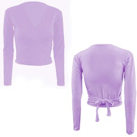 Bezioner Maglioncino da Balletto Cotone Giacca Danza per Bambini e Donne (M(110-130cm), Viola)