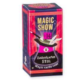TRENDHAUS 957764 Magic Show No. 14 [Magic Card Case], Amazing Magic Tricks for Children from 6 Years, Includes Online Videos, Trick No. 14, Red