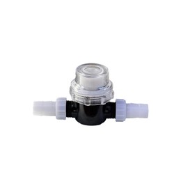 Inline Milker Filter, Clear Plastic Housing with White Connectors, for Milking Machines Portable or Fixed. (1Pc)