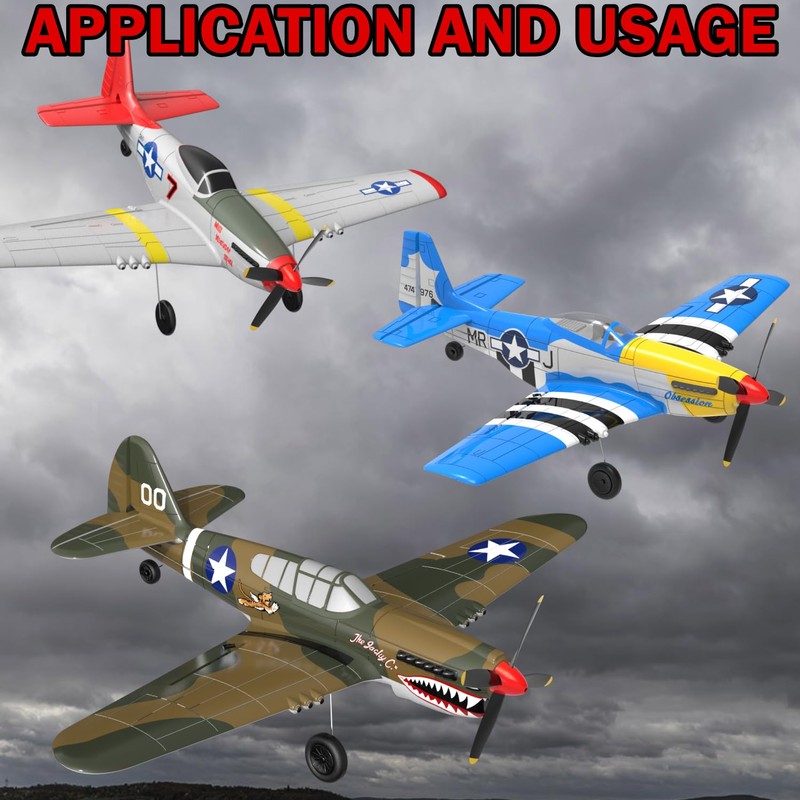 LEAMBE 3 Sets of 4-Blade Propeller Spare Remote Control Airplane