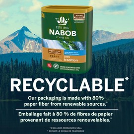 Nabob Medium Roast Swiss Water Decaf 1896 Tradition Ground Coffee, 340g Canister