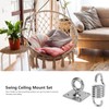 551LB Load Capacity Hammock Chair Hanging Kit Stainless Steel Swing