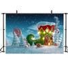 DHXXSC 7X5FT Cartoon Christmas Backdrop Snow Candy Christmas Decoration Backdrop