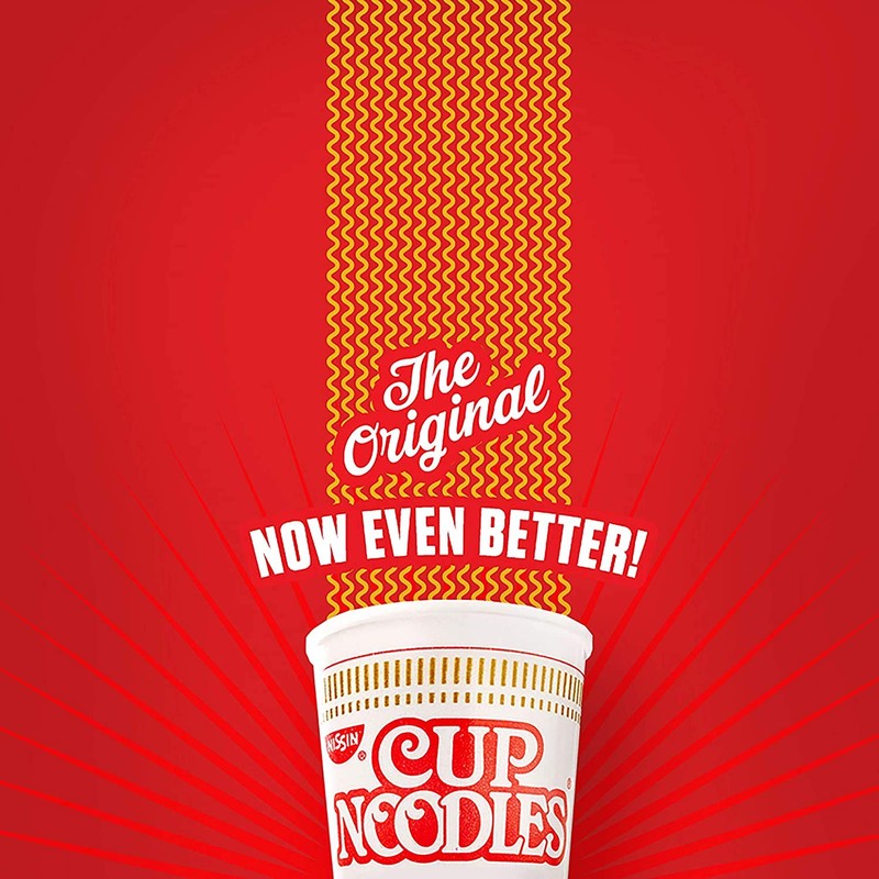 Nissin Cup Noodles Ramen Noodle Soup, Beef, 2.25 Oz (Pack