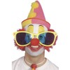 Smiffys Giant Sunglasses, Assorted Bright Colours, Assorte , Circus Fancy