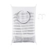Hanging Breathable Nylon Laundry Bag with Round Zipper Opening, Mesh