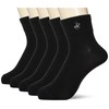 Beverly Hills Polo Club Men's Socks, One Point Embroidery, Black