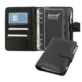 Bind - 10111 - System Planner A6 Incl. Calendar 1 Day = 1 Page, Nappa Leather, Black