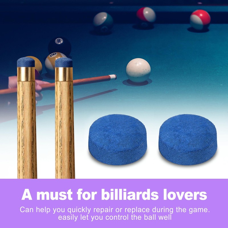 ZeriLion 25 Pcs Pool Cue Tips 13mm Billiard Stick Cue