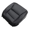 Priprilod Black Leather Front Driver Side Bottom Replacement Seat Cover