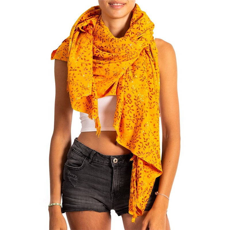 PANASIAM Sarong B303 orange leaf, L