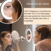 Maquillali Espejo 3-color Led 10x Aumento Base Ventosa 360°