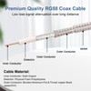MOOKEERF BNC Cable -RG58 25FT BNC Coaxial Cable 50 ohm