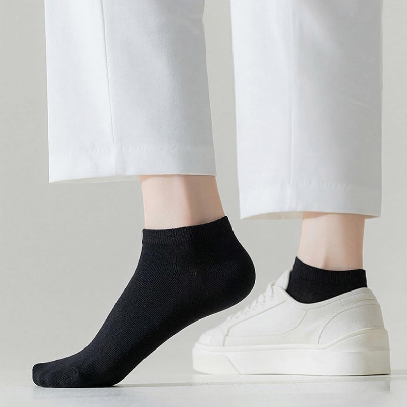 Wamicu Women's Ankle Socks, Summer, Combed Cotton, Sweat Absorbent, Deodorizing,