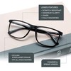2SeeLife Large Frame Reading Glasses for Men | Matte Black,