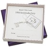 equilibrium Silver Plated Keepsake Key 18th Birthday Jewellery