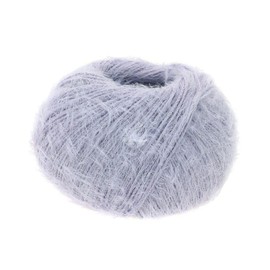 LANA GROSSA Per Fortuna GOTS Lightweight Summer Fluffy Yarn with Cotton, Hand Knitting Yarn Made of 74% Cotton (Organic) and 26% Polyamide, 50 g Wool for Knitting and Crocheting, 190 m Yarn