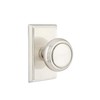 Emtek Privacy Set, Rectangular Rosette, Norwich Knob, Satin Nickel US15