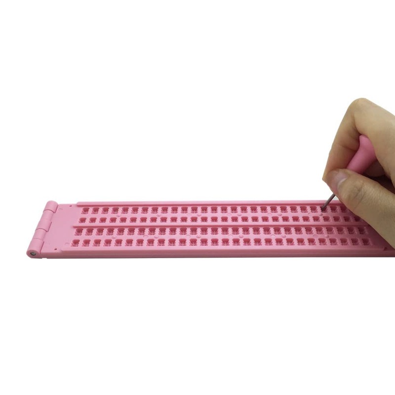 Small Portable Braille Device, Practice (Small), 4 Lines x 28