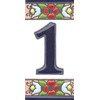 House Numbers, Ceramic Numbers & Letters Tiles, Floral Cherry Design,