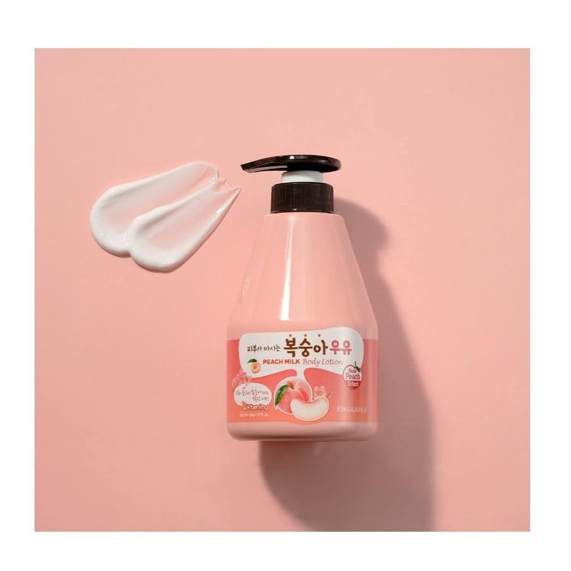 KWAILNARA Peach Milk Softening Body Lotion 560g (Pack of 1)