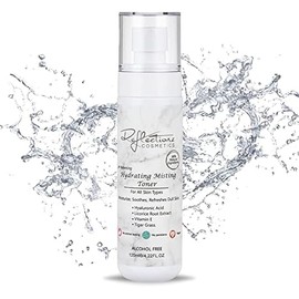 Reflectionz Hydrating Toner for Face | Anti-Aging Toner for Women | Facial Toner for Dry Skin | Non-Alcoholic Toner with Hyaluronic Acid | Tiger Grass & Licorice Root Extract | Combination Face Toner