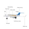 25.5cm G650 Aircraft Model Toy Pull Back Airplane Children Toy