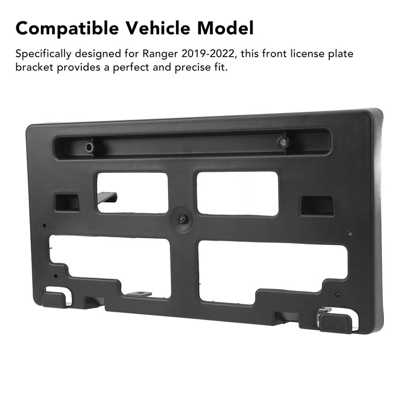 Front License Plate Bracket ABS Aging Resistant KB3Z17A385A Number Plate