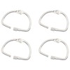 HAJXZH 4 PCS Binding Book Rings 1.5 Inch D-Shaped Key