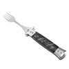 Camping Utensils Fork, Ergonomic Handle One Button Flick Multifunctional Folding