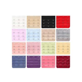 VASANA 22PCS Comfortable Womens Bra Extenders 3-Hook 3 Rows Spacing Bra Extension Strap Stretchy Band Extension Hooks