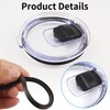 2PCS 20 Oz Tumbler Lid Replacement, 4PCS Replacement Rubber Lid