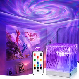 Space Projector for Bedroom, 18 Colors Hologram Cube Galaxy Projector for Bedroom, Dimmable Galaxy Light Projector for Bedroom,Remote Galaxy Lamp for Bedroom,Kids Night Light Projector for Teen Gifts