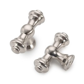 Asidrama 10 Pack Brushed Satin Nickel Kitchen Cabinet Knobs Dresser Knobs Drawer Knobs Cabinet Hardware Zinc Knobs for Dresser Drawers