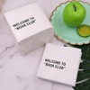 VOWFOO Welcome To Book Club Funny Quotes Cocktail Napkins for